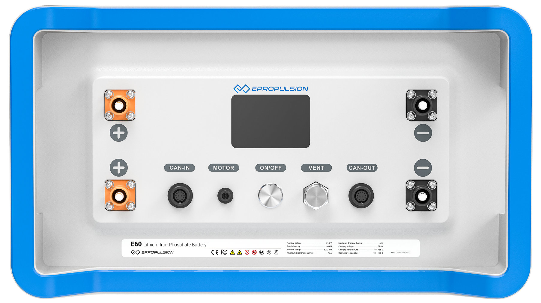 ePropulsion E60 Battery Features