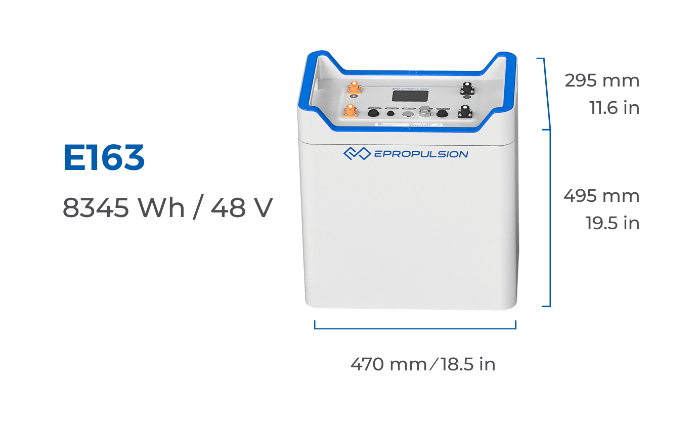 ePropulsion E163 Dimensions