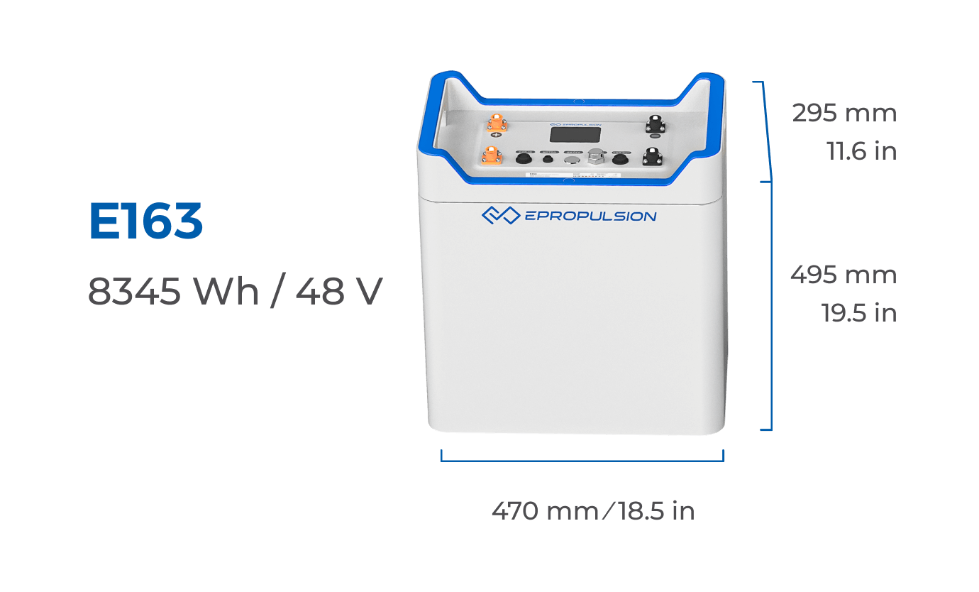 ePropulsion E163 Dimensions