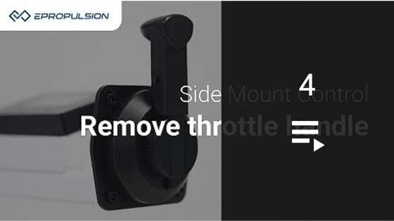 How to remove throttle handle on the side mount