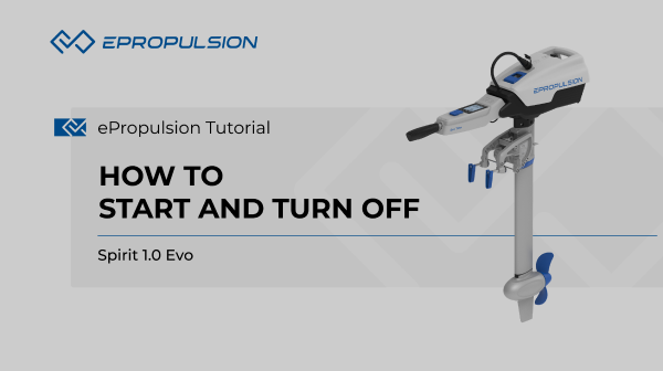 Electric Outboard Motor-Spirit 1.0 Evo-teaching video