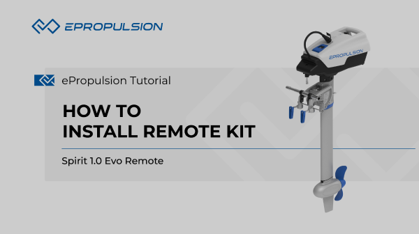 Electric Outboard Motor-Spirit 1.0 Evo Remote-teaching video