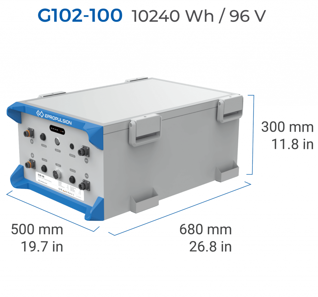 Elektrische binnenboordmotor-Binnenboordmotor Batterij-G102-100 batterij