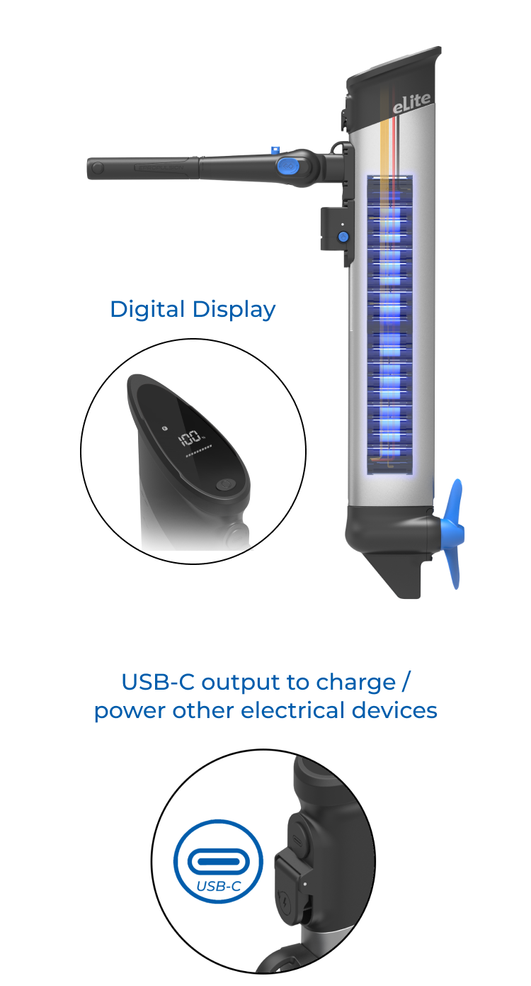 eLite | 500 W (1.5 HP Comparable) Electric Outboard Motor